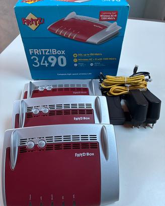 modem router AVM FRITZ!Box 3490 - rete Mesh_RJ45