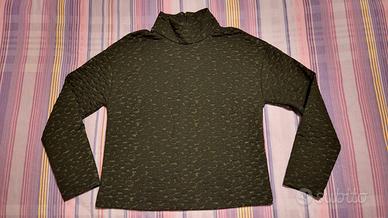 Maglia Imperial nera oro zip retro S/M