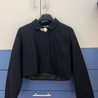 Giacca corta nera primaverile da donna - Taglia S