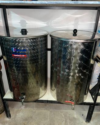 Fusti / Contenitori in acciaio inox per alimenti