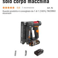 worx graffetratrice e spara chiodi