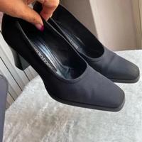 Scarpe nere tessuto vintage SERGIO ROSSI