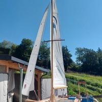 Barca a vela in legno 5 m