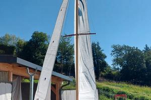 Barca a vela in legno 5 m