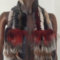 sciarpa in visone, Rex e cincillà 