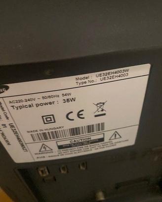 Tv Samsung 32" LED con decoder Digitale Terrestre