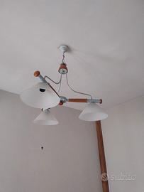 Lampadario in vetro per soggiorno