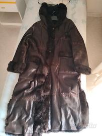 Cappotto da donna Arpel in pelle e pelliccia 