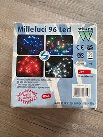 Luci Natale Wimex Milleluci 96 LED blu per esterno
