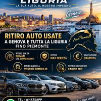 Ritiro Auto Usate Tutta La Liguria-Piemonte✅