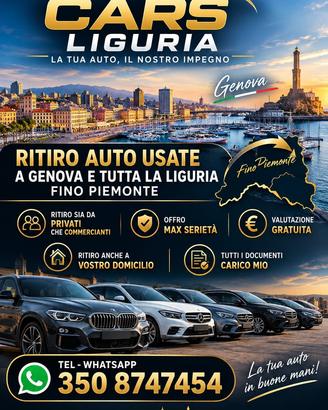 Ritiro Auto Usate Tutta La Liguria-Piemonte✅