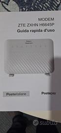 modem poste italiane zte zxhn h6645p Fibra 
