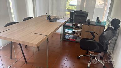 Arredamento completo da ufficio vetro faggio
