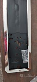 Porta targa alluminio cromato 