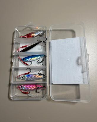Kit 5 jig piccoli, per spinning