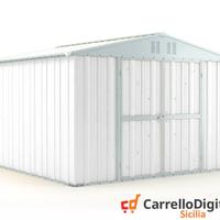 Box struttura lamiera Acciaio 327x307cm bianco