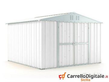 Box struttura lamiera Acciaio 327x307cm bianco
