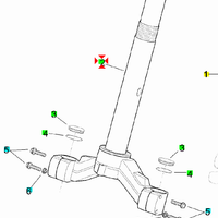 Piastra di sterzo Aprilia Scarabeo 125 AP8123904