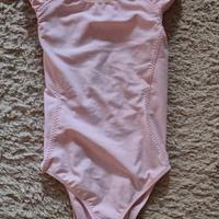 Body rosa a maniche corte per bambina danza classi