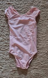 Body rosa a maniche corte per bambina danza classi