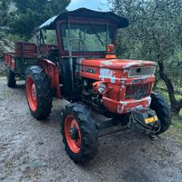 Trattore FIAT 400 DT + carrello