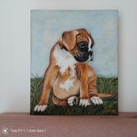 Quadro materico dipinto a mano - nuovo