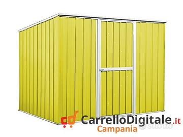 Casetta box giardino Acciaio 260x185 85kg giallo