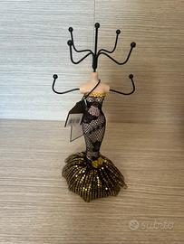 Porta gioielli nero/pizzo