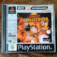 Worms Armageddon Sony PlayStation PS1 PAL ITA GAME