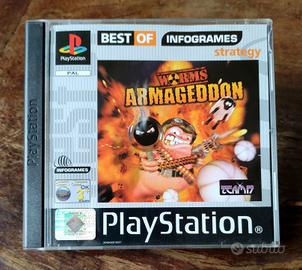 Worms Armageddon Sony PlayStation PS1 PAL ITA GAME