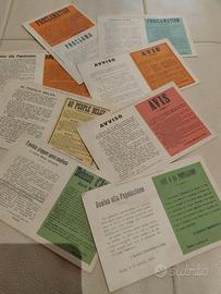 Lotto cartoline Avvisi ai belgi 1914