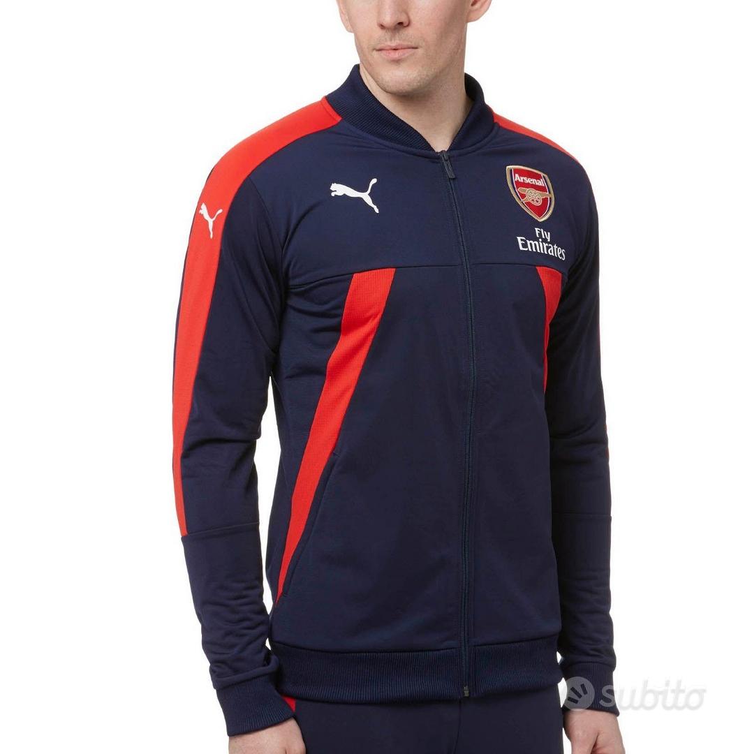 ARSENAL Giacca PUMA Felpa UFFICIALE Tuta Calcio S Abbigliamento e Accessori In vendita a Latina