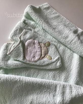 Accappatoio a poncho unisex tg. 1-3 anni