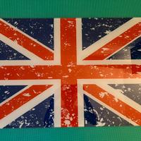 Scrivania moderna con Top in vetro “Union Jack”