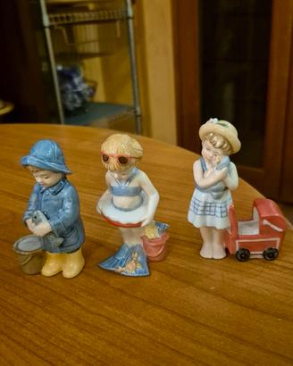 Royal Copenaghen statuine Mini-kinder 010+012+014
