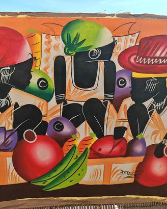 Dipinto  quadro originale - Arte Naif Haitiana 