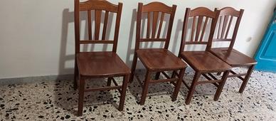 $ sedie legno massello