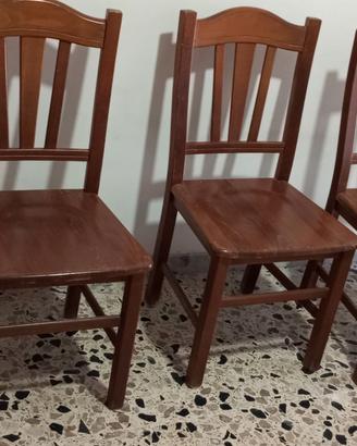 $ sedie legno massello