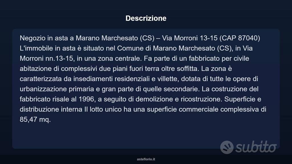 Immobile in asta di 85 m² a Marano Marchesato - Vista 4