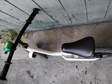 bicicletta bambino senza pedali bianca Btwin 10''
