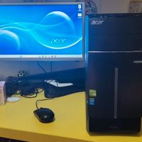 FISSO ACER, 120Gb SSD+500Gb HDD, 8Gb RAM, Win11!