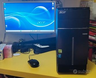 FISSO ACER, 120Gb SSD+500Gb HDD, 8Gb RAM, Win11!