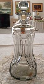 Tre Decanter in cristallo