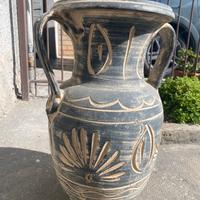 Vado in terracotta con manici stile etnico greco