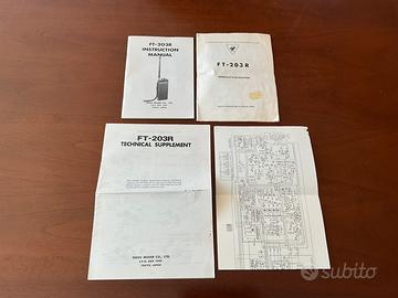 Yaesu FT-203R manuali