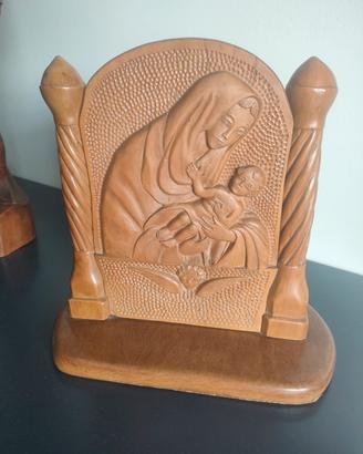 scultura sacra fatta a mano in legno