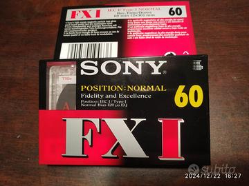 2 Cassette audio nuove incellofanate SONY FXI 60