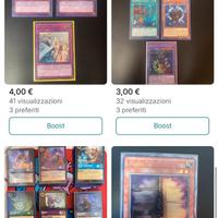 Carte varie yugioh ( prezzi in foto )
