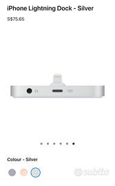 Supporto Dock Apple Lightning per iPhone / iPad