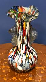 Vaso fiori H20cm  vetro Murano anni 80